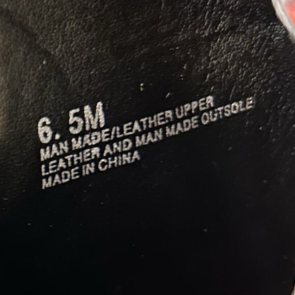 Rebecca Minkoff Ankle Boots Kianna Cutout Bootie 6.5M Red Black Floral Back Zip - Picture 12 of 16